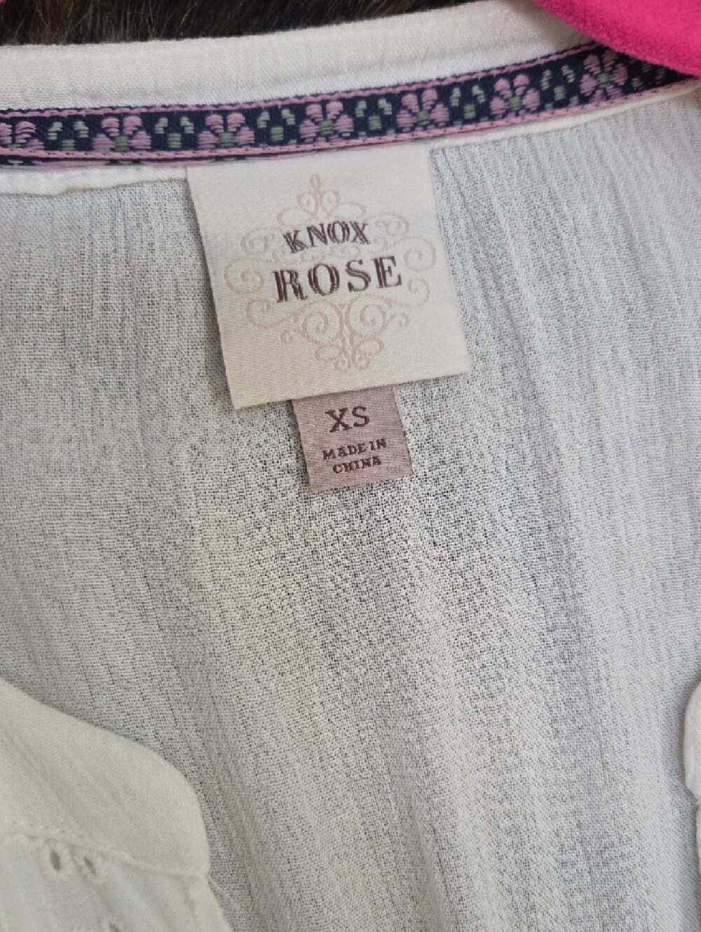 Knox Rose White Eyelet Maxi Dress with Tie Waist - Picture 4 of 7